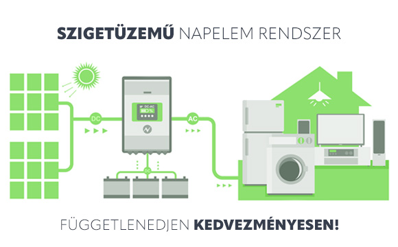 Szigetüzemű napelem rendszerek kedvezményesen Szigetüzemű napelem rendszerek kedvezményesen